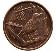 Каймановы острова 1 цент 1999-2017