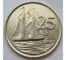 Каймановы острова 25 центов 1992-1996
