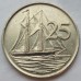 Каймановы острова 25 центов 1992-1996