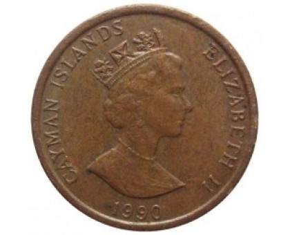 Каймановы острова 1 цент 1987-1990