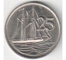 Каймановы острова 25 центов 1972-1986