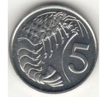 Каймановы острова 5 центов 1972-1986