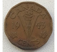 Канада 5 центов 1943