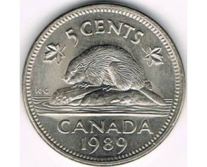 Канада 5 центов 1982-1989