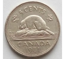 Канада 5 центов 1979-1981