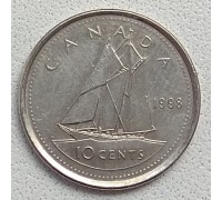 Канада 10 центов 1990-2000
