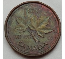 Канада 1 цент 1992. 125 лет Конфедерации Канады