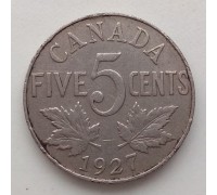 Канада 5 центов 1927