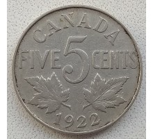Канада 5 центов 1922