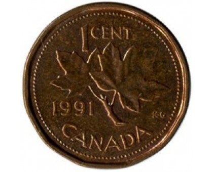 Канада 1 цент 1990-1996