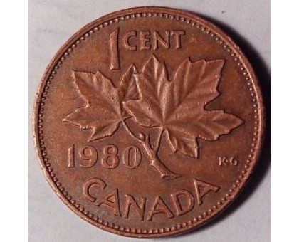 Канада 1 цент 1980-1981