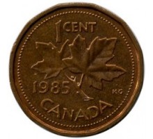 Канада 1 цент 1982-1989