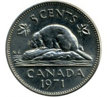 Канада 5 центов 1965-1978