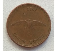 Канада 1 цент 1967. 100 лет Конфедерации Канады
