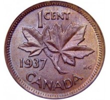 Канада 1 цент 1937