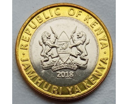 Кения 10 шиллингов 2018 UNC