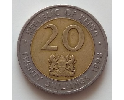 Кения 20 шиллингов 1998