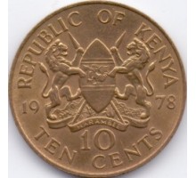Кения 10 центов 1969-1978