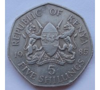 Кения 5 шиллингов 1985