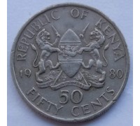 Кения 50 центов 1978-1989
