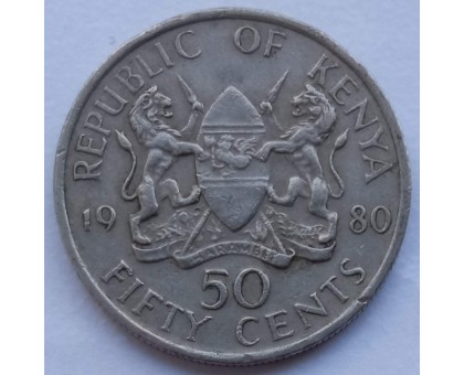 Кения 50 центов 1978-1989