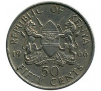 Кения 50 центов 1966-1968