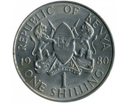 Кения 1 шиллинг 1978-1989