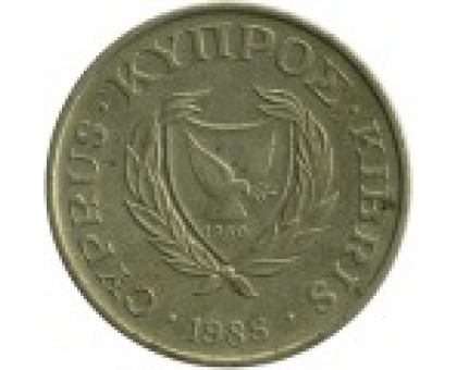 Кипр 10 центов 1985-2004