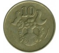 Кипр 10 центов 1985-2004