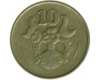 Кипр 10 центов 1985-2004