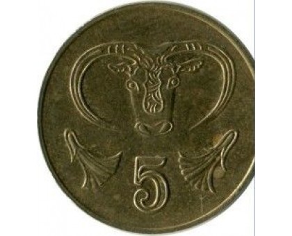 Кипр 5 центов 1991-2004