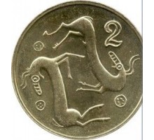 Кипр 2 цента 1991-2004
