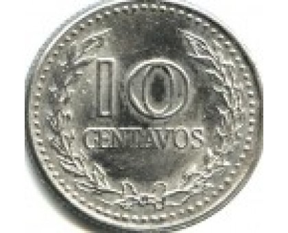 Колумбия 10 сентаво 1972-1980