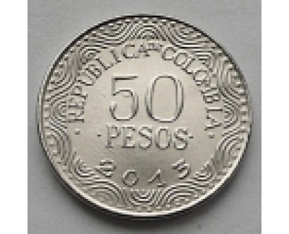 Колумбия 50 песо 2012-2017