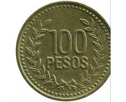 Колумбия 100 песо 1992-2012