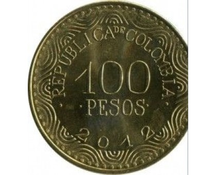 Колумбия 100 песо 2012-2021