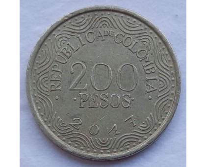 Колумбия 200 песо 2012-2017