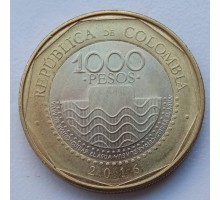 Колумбия 1000 песо 2012-2016