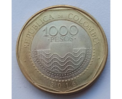 Колумбия 1000 песо 2012-2016