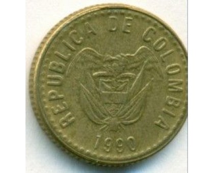 Колумбия 5 песо 1989-1993
