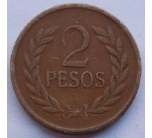 Колумбия 2 песо 1977-1988