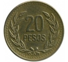 Колумбия 20 песо 1989-1994