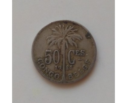 Конго (бельгийское) 50 сантимов 1925