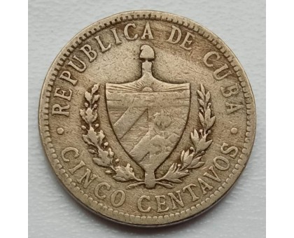 Куба 5 сентаво 1920