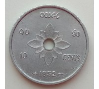 Лаос 10 сантимов 1952