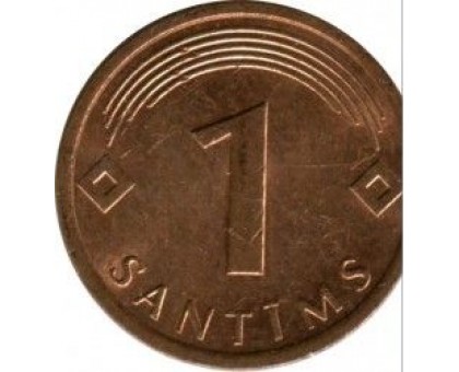 Латвия 1 сантим 1992-2008