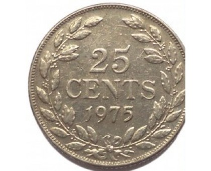 Либерия 25 центов 1968-1975
