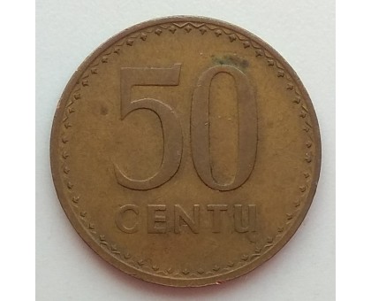 Литва 50 центов 1991