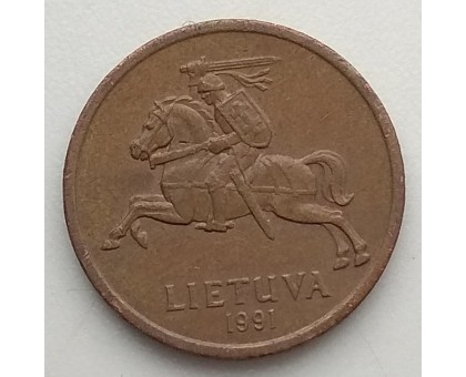 Литва 20 центов 1991