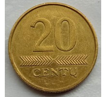Литва 20 центов 1997-2014